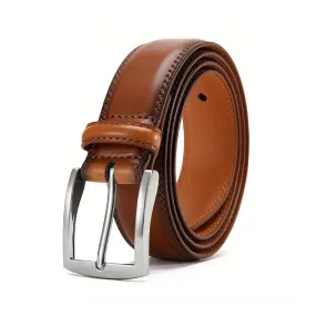 1PC Men Pin Buckle Belt, Men's Casual Business Belt