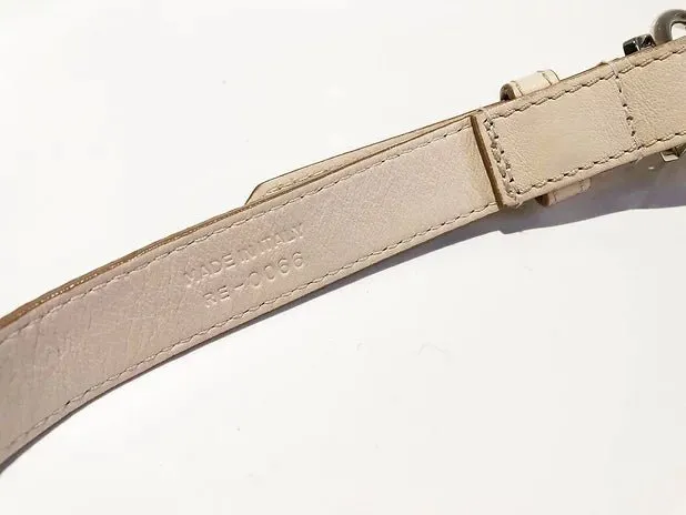 2000s John Galliano for CHRISTIAN DIOR METAL CD LOGO BUCKLE BELT