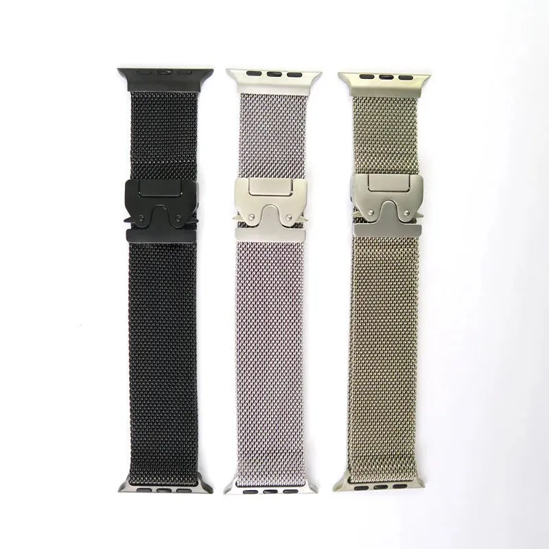 24mm Milan Titanium Watch Strap Suitable For Apple iwatch Smartwatch