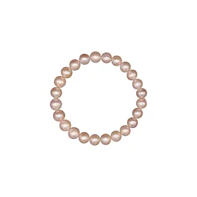 704-02 | 7 MM ROUND PEARL BRACELET (PINK)