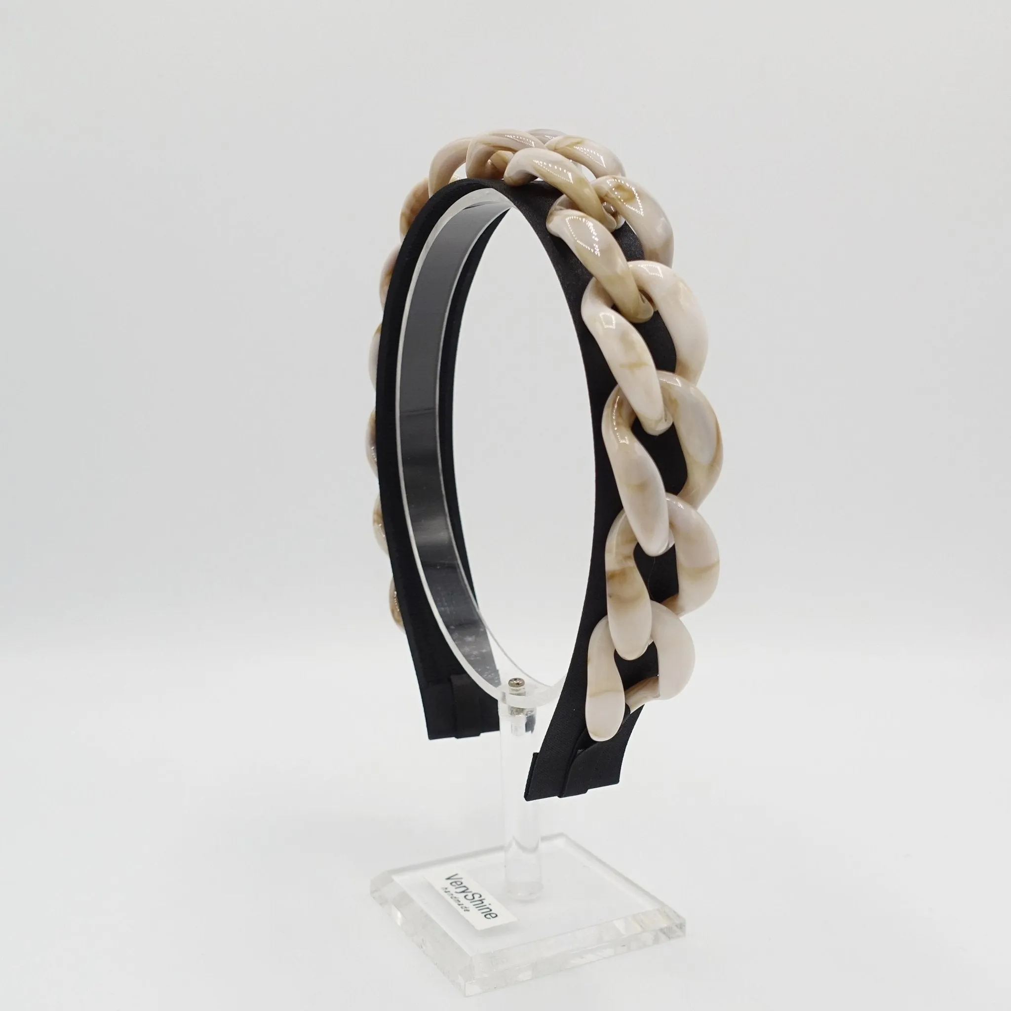 acrylic chain embellished headband stylish hairband for women