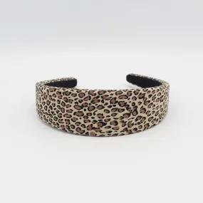 animal print padded headband leopard hairband for women