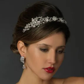 Antique Inspired Swarovski Ctystal Pearl Bridal Headband