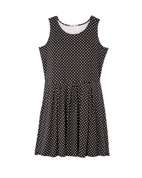 Aurora Sleeveless Fit and Flare Dress | Black / Ivory