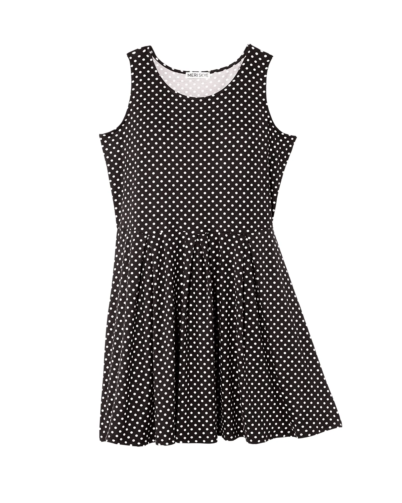 Aurora Sleeveless Fit and Flare Dress | Black / Ivory