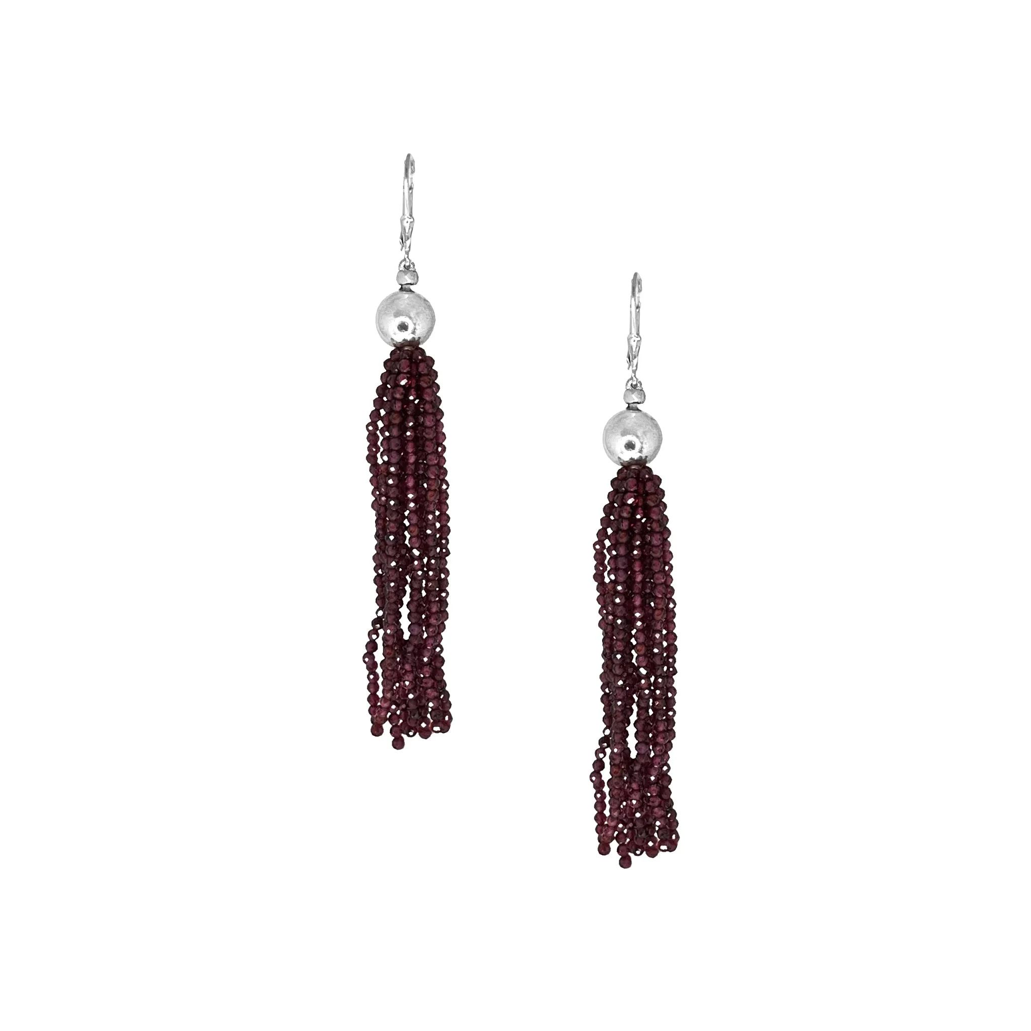 Avani Garnet Chandelier Earrings