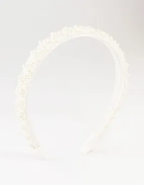 Beaded Mixed Pearl Headband