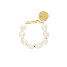 Braclet VANESSA BARONI Organic Pearl Weiß