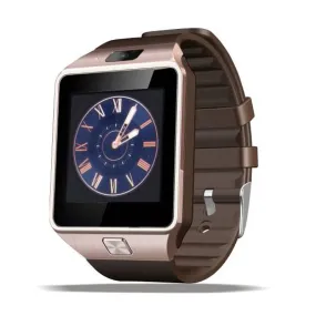 BUILT-IN CAMERA GOLD SMART WATCH BLUETOOTH