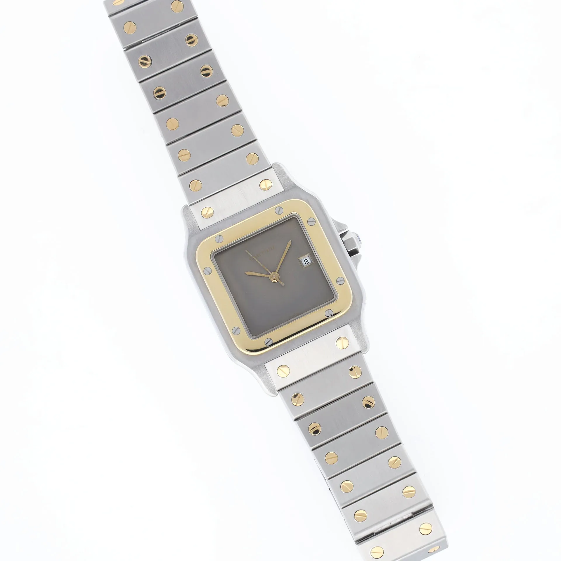 Cartier Santos 2961 Steel and Gold with Slate Grey Dial