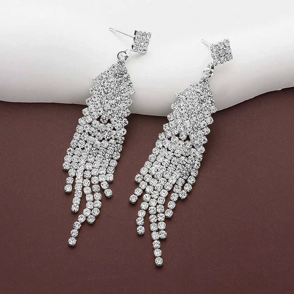 Chandelier Dangle Evening Earrings