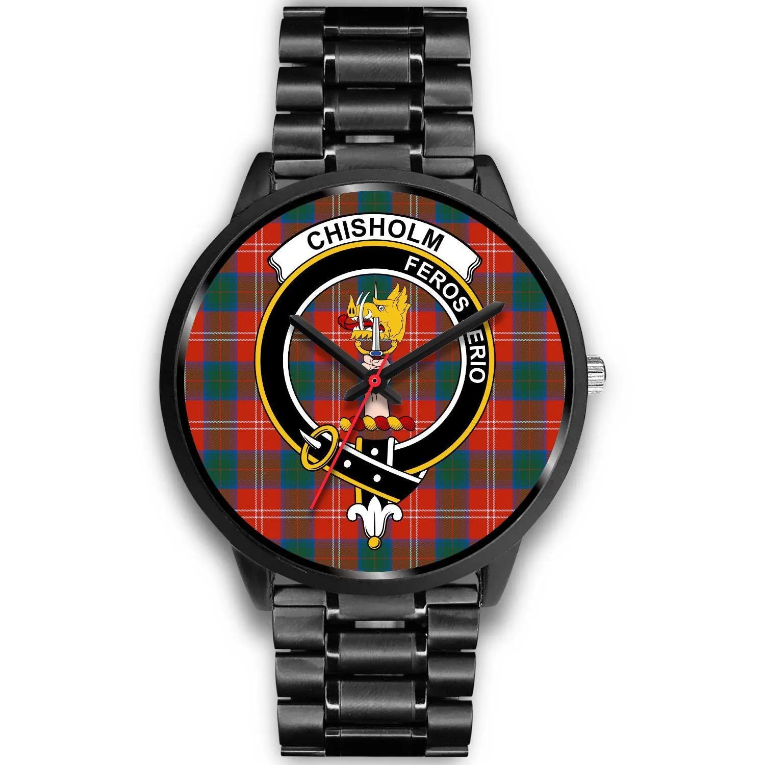 Chisholm Ancient Clan Badge Tartan Black Watch