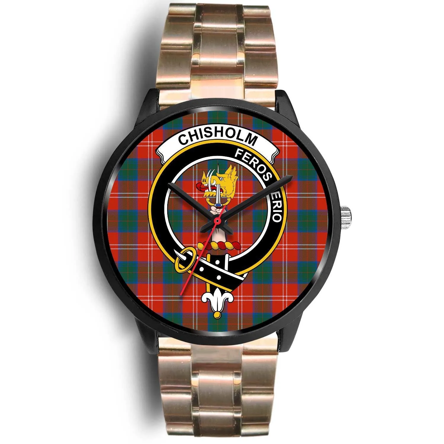 Chisholm Ancient Clan Badge Tartan Black Watch