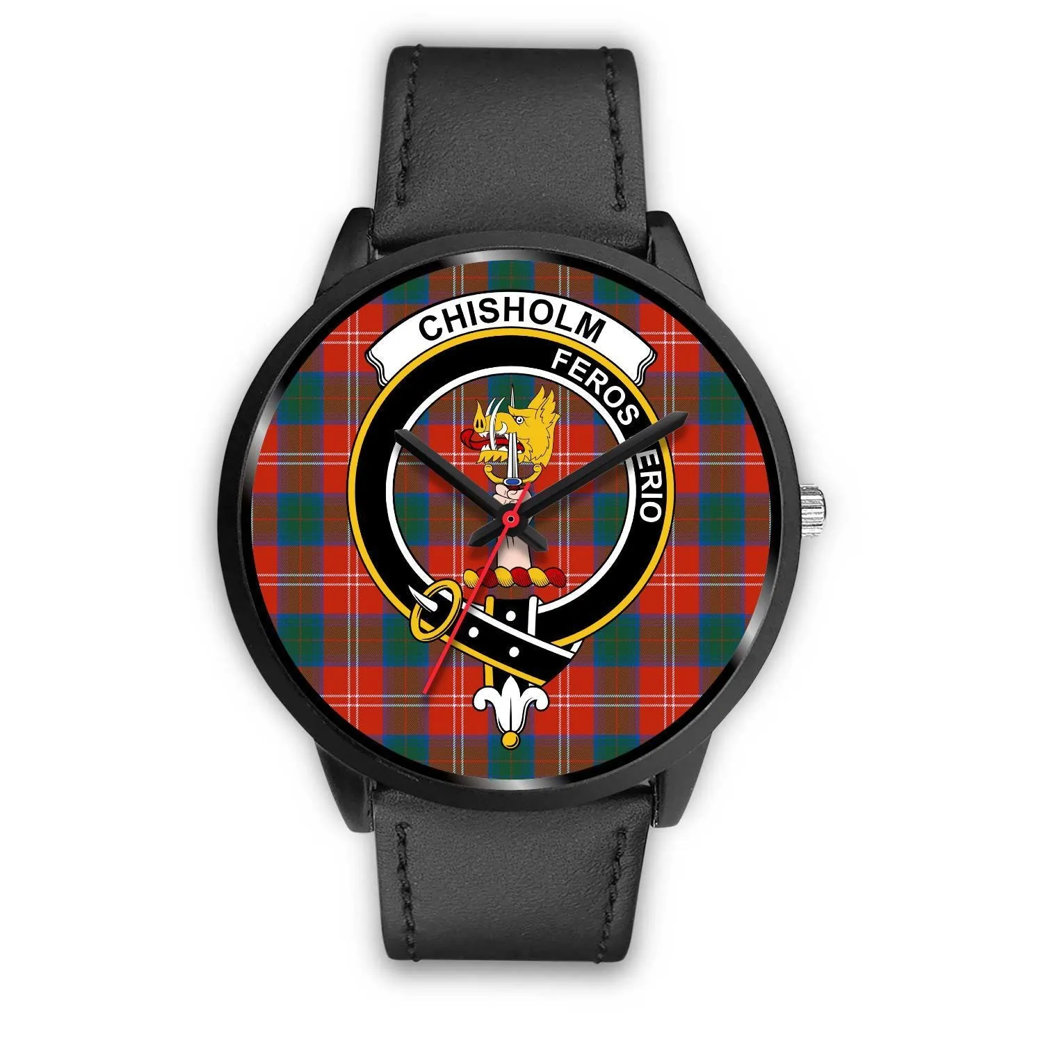 Chisholm Ancient Clan Badge Tartan Black Watch