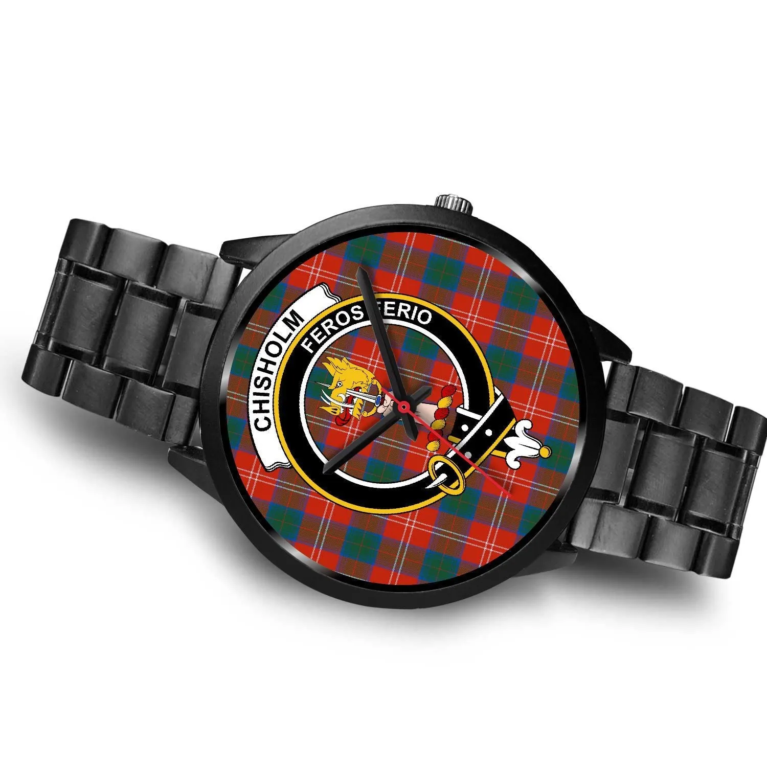 Chisholm Ancient Clan Badge Tartan Black Watch