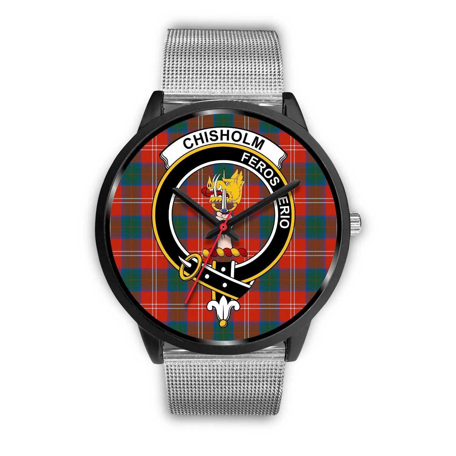 Chisholm Ancient Clan Badge Tartan Black Watch