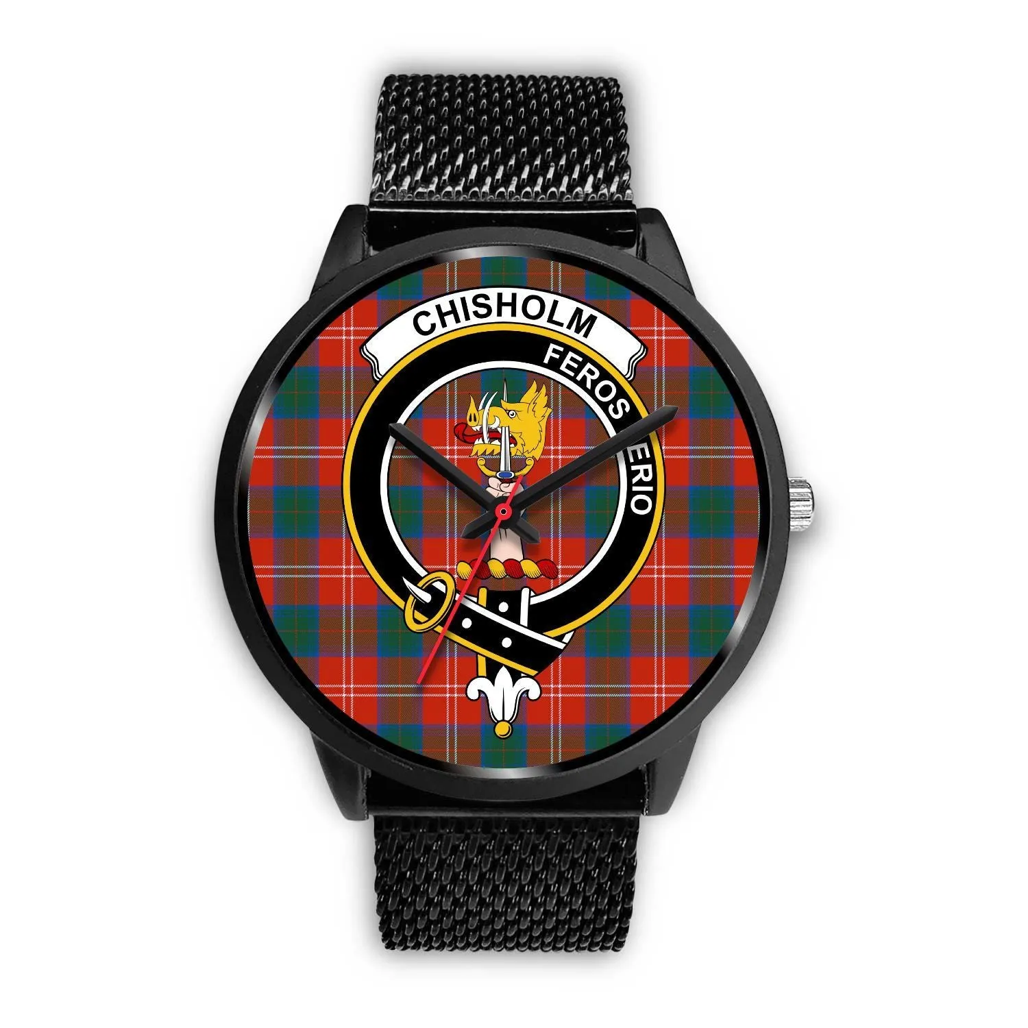 Chisholm Ancient Clan Badge Tartan Black Watch