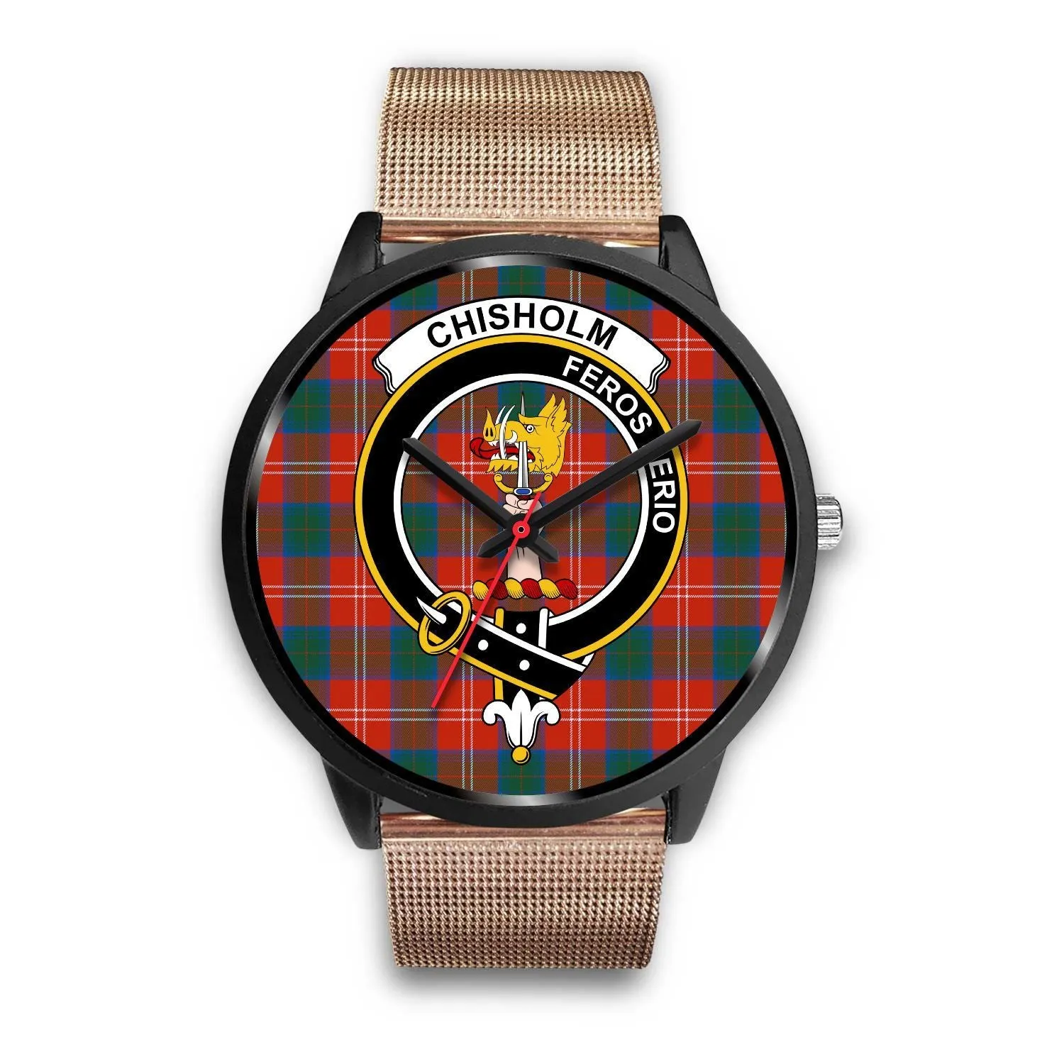 Chisholm Ancient Clan Badge Tartan Black Watch