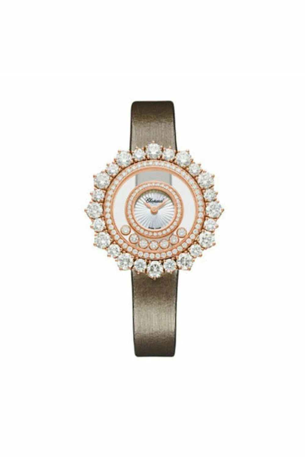 chopard happy diamonds joaillerie 36mm mother-of-pearl dial rose gold ladies watch ref. 209436-5001