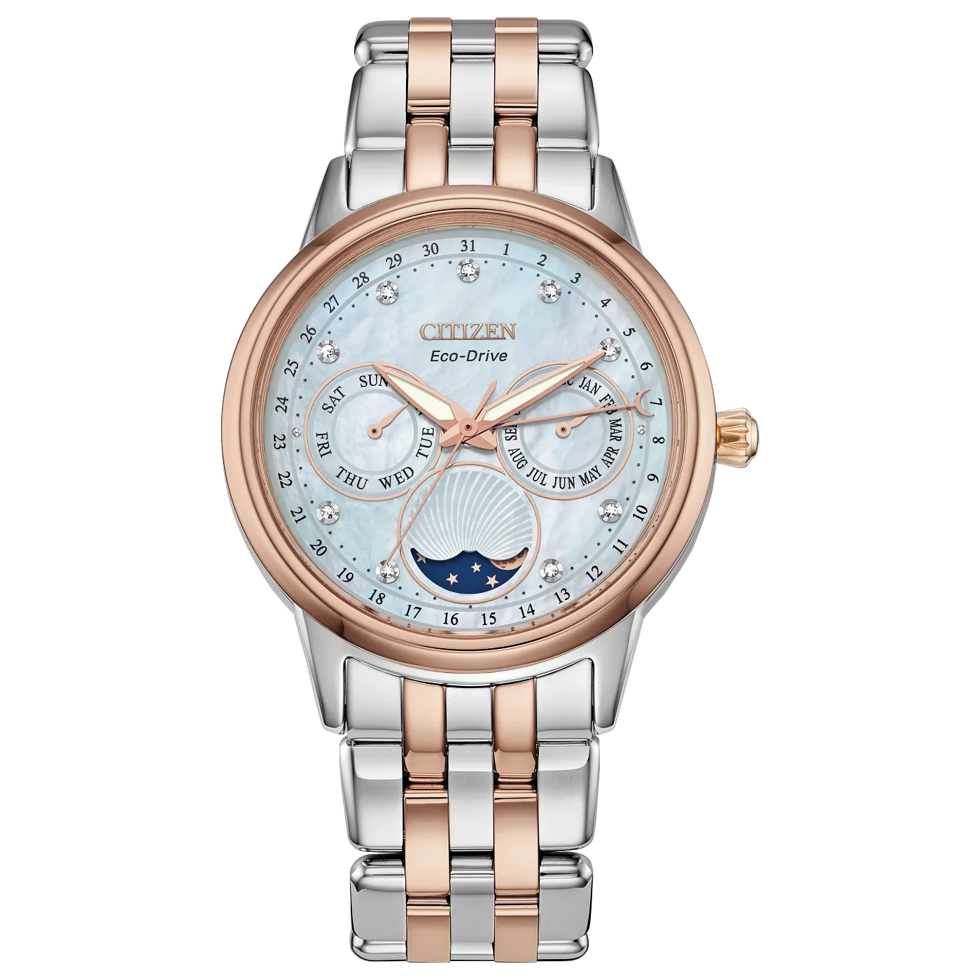 Citizen Eco-Drive Calendrier Moonphase FD0006-56D