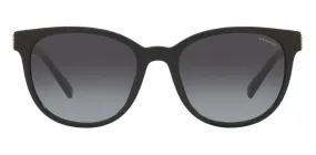 Coach Round Non-Polarized Sunglasses - Black/Gray Gradient