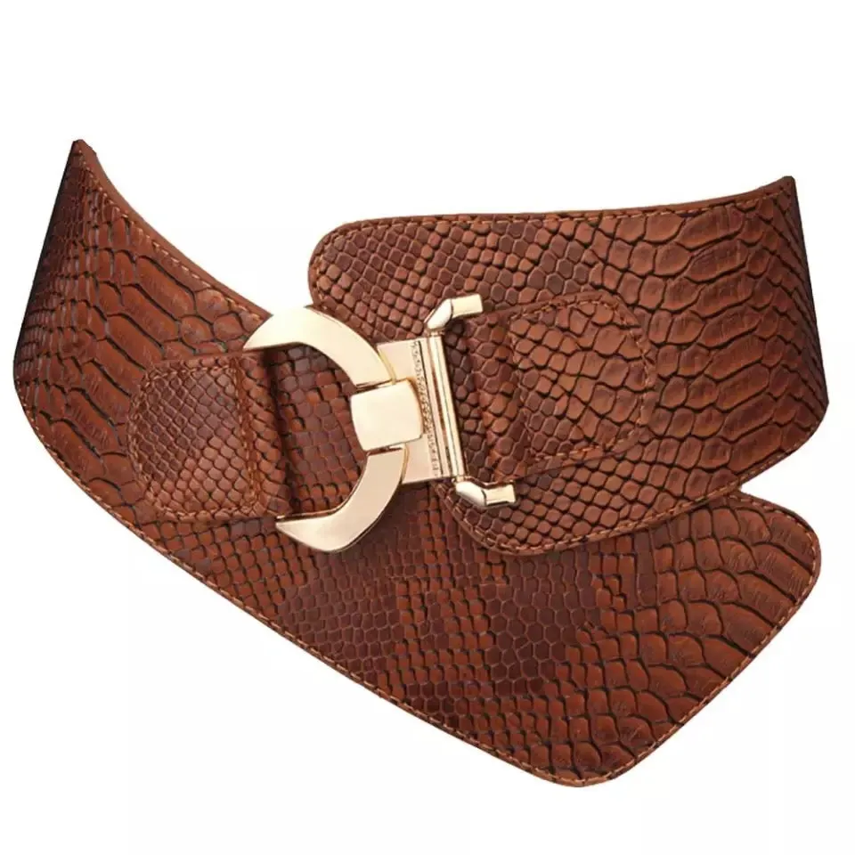 Corset Waist Belt - Brown