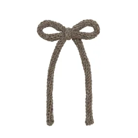 Crochet Bow - Cocoa Sash Clip