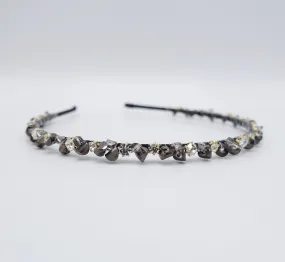 crystal beads rhinestone headband, thin crystal headband, occasion headbands for women airband for women