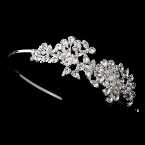 Crystal Floral Side Accented Bridal Headband