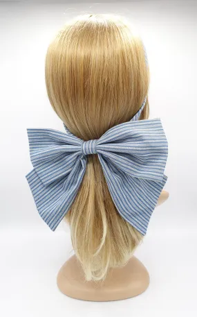 denim hair bow, denim headband, bowheadband for women