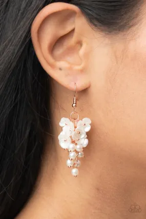 Earrings Bountiful Bouquets - Copper E2329 PEARL