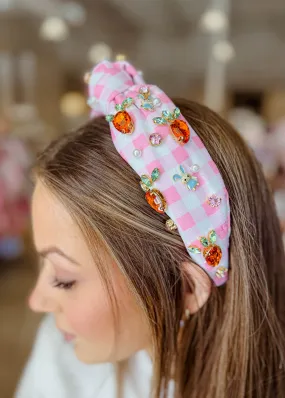 Easter Charms Gingham Headband