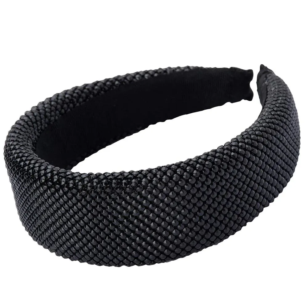 Ebony Metal Mesh Headband in Black