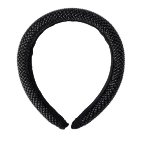 Ebony Metal Mesh Headband in Black