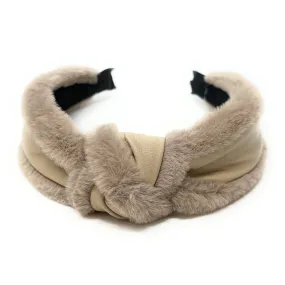 Elia Faux Fur Knot Headband