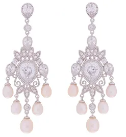 Eliana Freshwater Pearl Chandelier Bridal Earring