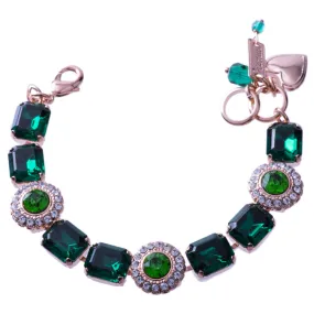 Emerald Cut and Round Cluster Bracelet in "Circle of Life" *Custom*