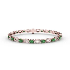 Fana Interchanging Emerald and Diamond Bracelet