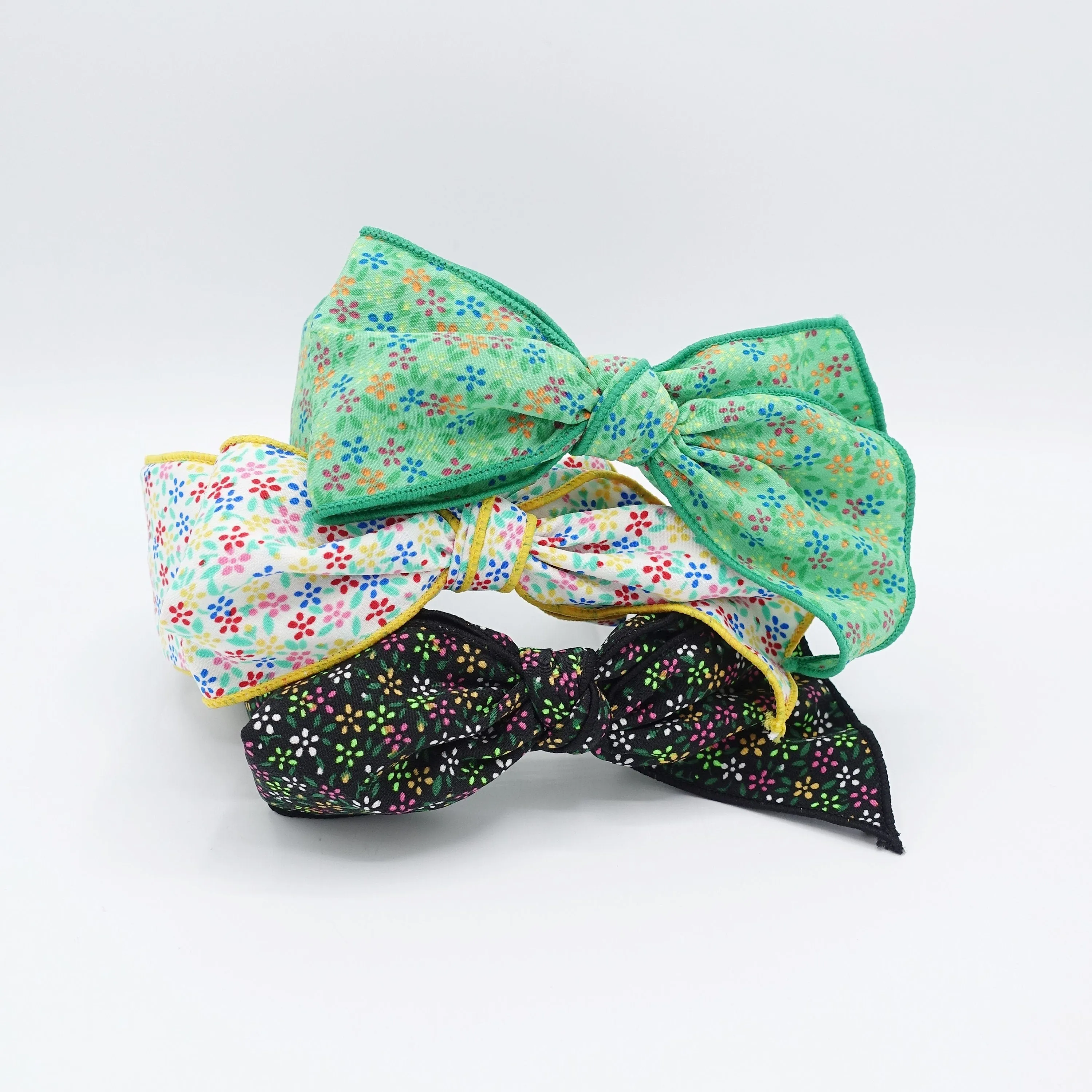 floral headband, bow knot headband, headband for girls and moms