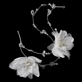 Flower Crystal Bridal Headpiece(White or Ivory)