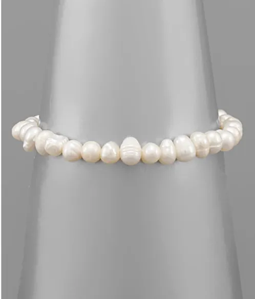 Freshwater Pearl Stretch Bracelet