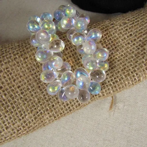 Frosted Teardrop Beaded Bracelet