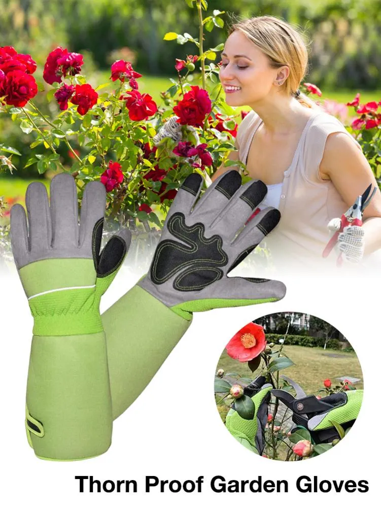 Garden Thorn Proof Gloves Unisex Gardening Gloves Wear-resistant Cut-resistant Anti-puncture Supplies For Rose Cactus