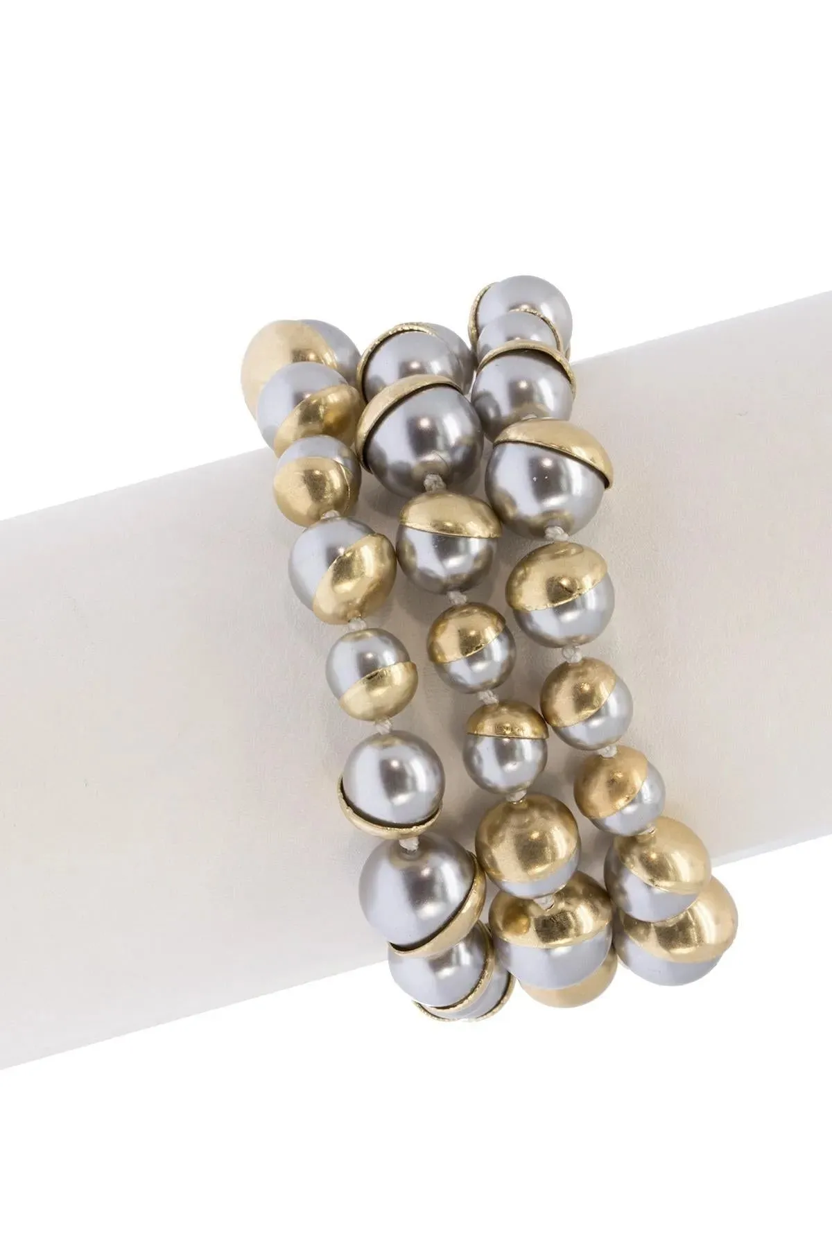 Half Moon Pearl Statement Bracelet