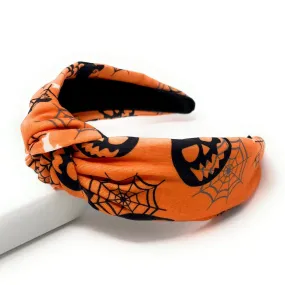 Halloween Pumpkins Knot Headband