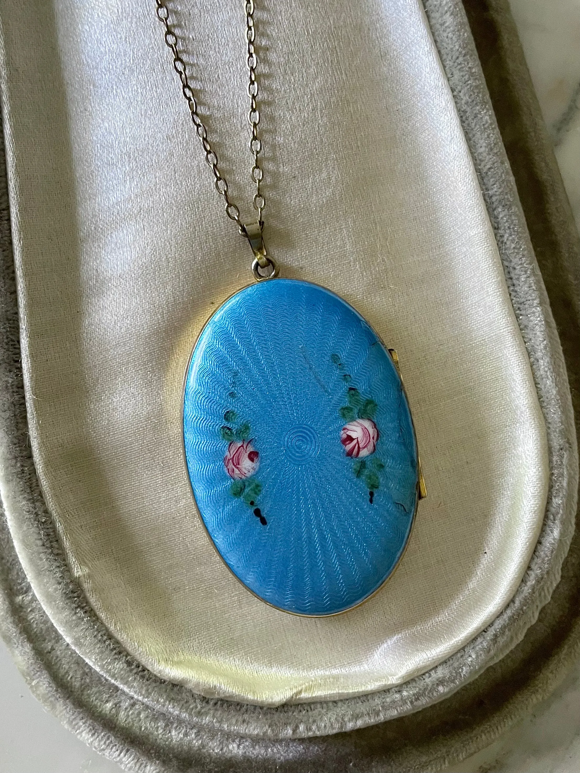 Hand-painted Enamel Locket | 1920s