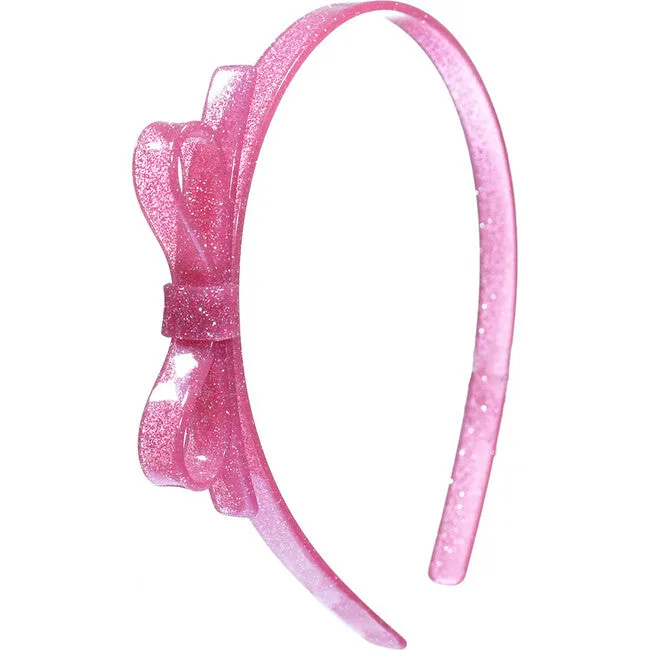 Headband - Thin Bow (Vintage Pink)