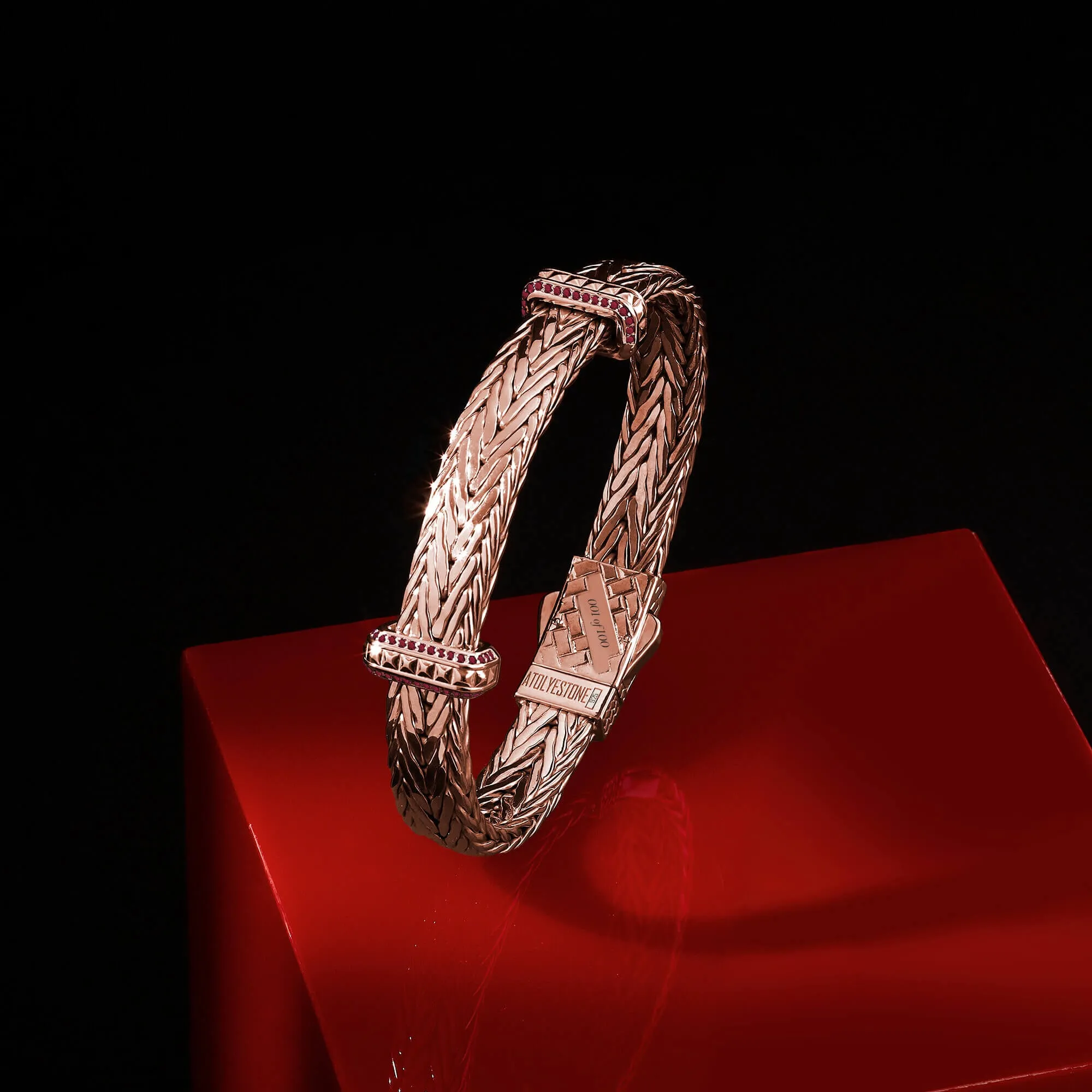 Iconic Ruby Woven Elements Bangle