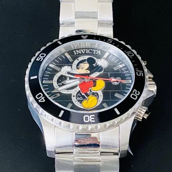 Invicta Disney Mickey Diver Chronograph 52mm 100m Waterproof Date Watch for Men Women