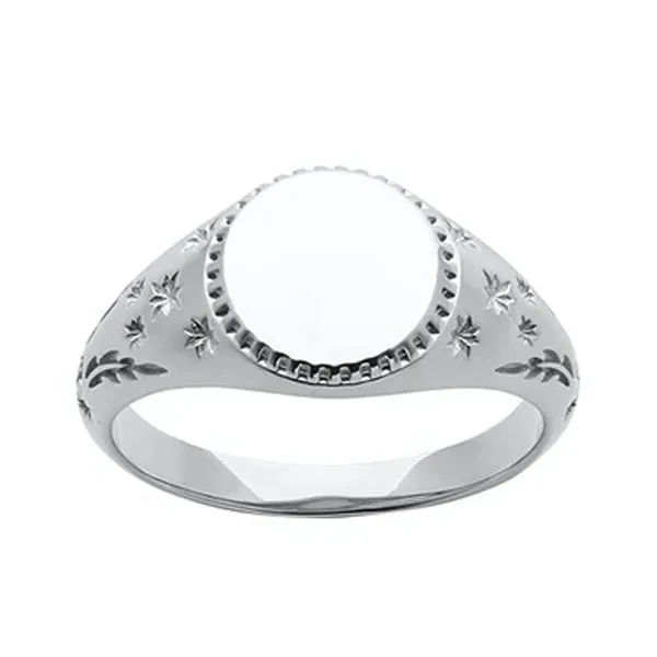 Karen Walker Society Signet Ring Stg Silver